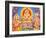 Picture of Hindu Gods Ganesh, Ayappa and Subramania, India, Asia-Godong-Framed Photographic Print