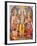 Picture of Hindu Gods Laksman, Rama, Sita and Hanuman, India, Asia-Godong-Framed Photographic Print