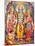 Picture of Hindu Gods Laksman, Rama, Sita and Hanuman, India, Asia-Godong-Mounted Photographic Print