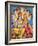 Picture of Hindu Gods Visnu and Lakshmi, India, Asia-Godong-Framed Photographic Print