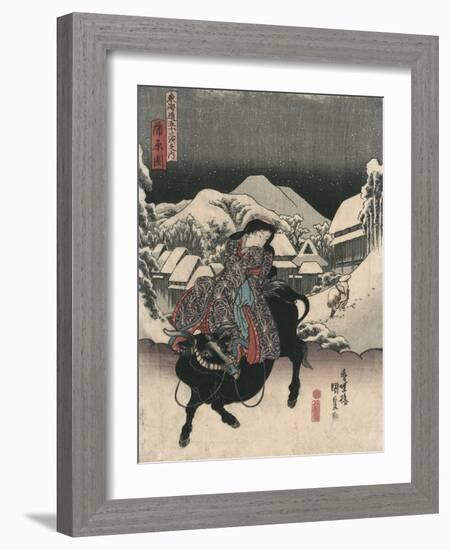 Picture of Kanbara-Utagawa Toyokuni-Framed Giclee Print