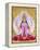 Picture of Lakshmi, Goddess of Wealth and Consort of Lord Vishnu, Sitting Holding Lotus Flowers, Ha-Godong-Framed Premier Image Canvas