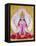 Picture of Lakshmi, Goddess of Wealth and Consort of Lord Vishnu, Sitting Holding Lotus Flowers, Ha-Godong-Framed Premier Image Canvas