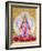 Picture of Lakshmi, Goddess of Wealth and Consort of Lord Vishnu, Sitting Holding Lotus Flowers, Ha-Godong-Framed Photographic Print