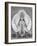 Picture of Lakshmi, Goddess of Wealth and Consort of Lord Vishnu, Sitting Holding Lotus Flowers, Ha-Godong-Framed Photographic Print