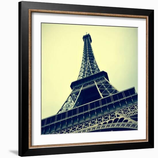 Picture Of The Eiffel Tower In Paris, France, With A Retro Effect-nito-Framed Art Print