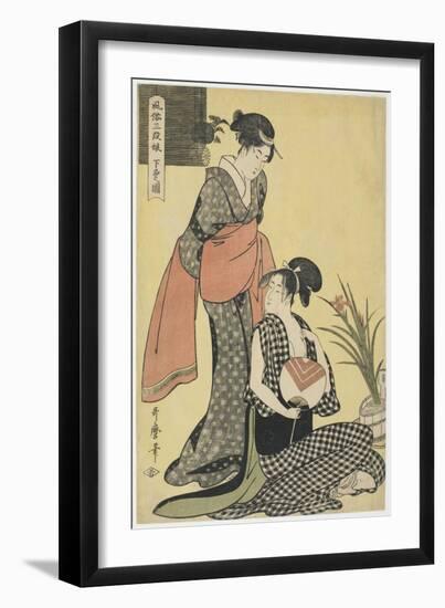 Picture of the Lower Class, 1794-1795-Kitagawa Utamaro-Framed Giclee Print