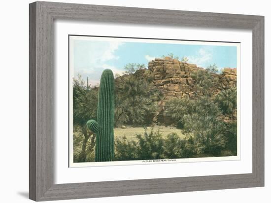 Picture Rocks Near Tucson-null-Framed Art Print