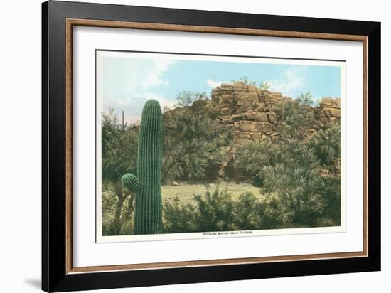 Picture Rocks Near Tucson-null-Framed Art Print