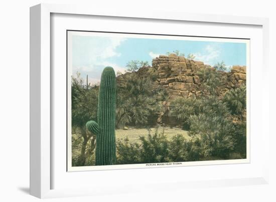 Picture Rocks Near Tucson-null-Framed Art Print