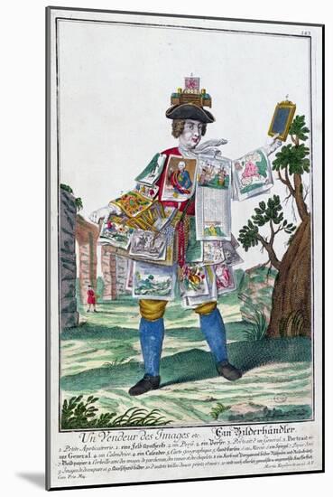 Picture Seller, circa 1735-Martin Engelbrecht-Mounted Giclee Print