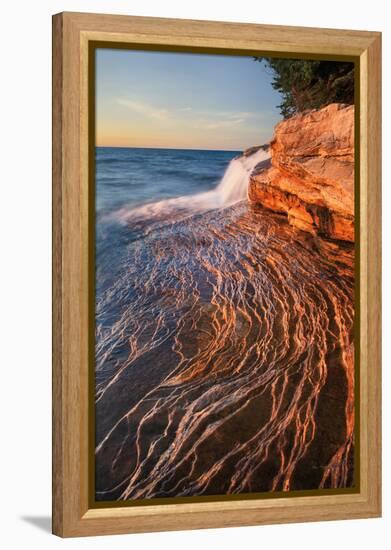 Pictured Rocks Michigan I-Alan Majchrowicz-Framed Premier Image Canvas