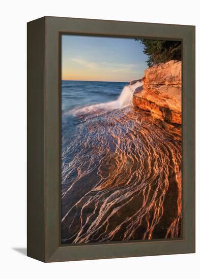 Pictured Rocks Michigan I-Alan Majchrowicz-Framed Premier Image Canvas