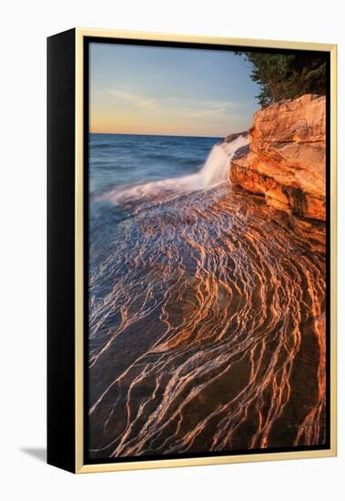 Pictured Rocks Michigan I-Alan Majchrowicz-Framed Premier Image Canvas