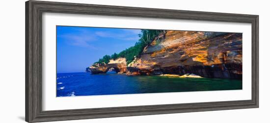 Pictured Rocks National Lakeshore, Lake Superior, Michigan, USA-null-Framed Premium Photographic Print