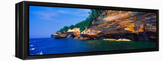Pictured Rocks National Lakeshore, Lake Superior, Michigan, USA-null-Framed Premier Image Canvas