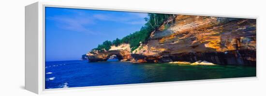 Pictured Rocks National Lakeshore, Lake Superior, Michigan, USA-null-Framed Premier Image Canvas