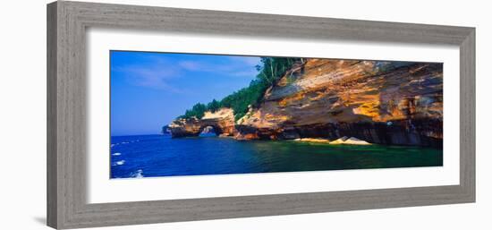 Pictured Rocks National Lakeshore, Lake Superior, Michigan, USA-null-Framed Photographic Print