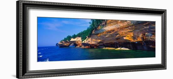 Pictured Rocks National Lakeshore, Lake Superior, Michigan, USA-null-Framed Photographic Print