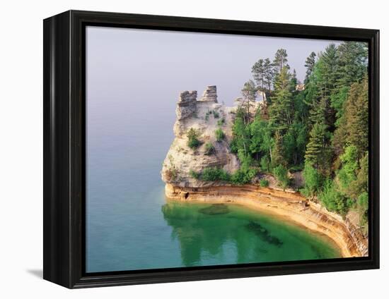 Pictured Rocks National Seashore on Lake Superior, Miner's Castle, Michigan, USA-Adam Jones-Framed Premier Image Canvas