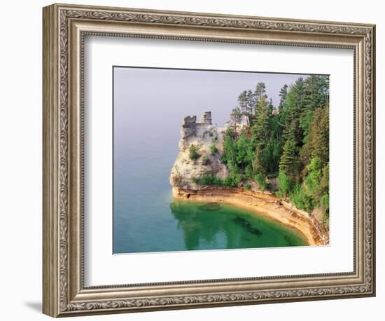 Pictured Rocks National Seashore on Lake Superior, Miner's Castle, Michigan, USA-Adam Jones-Framed Photographic Print