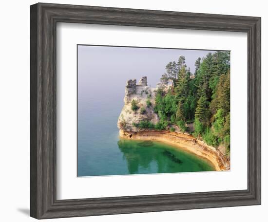 Pictured Rocks National Seashore on Lake Superior, Miner's Castle, Michigan, USA-Adam Jones-Framed Photographic Print