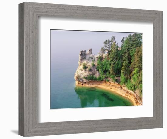 Pictured Rocks National Seashore on Lake Superior, Miner's Castle, Michigan, USA-Adam Jones-Framed Photographic Print