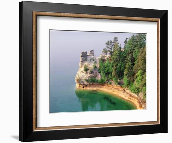 Pictured Rocks National Seashore on Lake Superior, Miner's Castle, Michigan, USA-Adam Jones-Framed Photographic Print