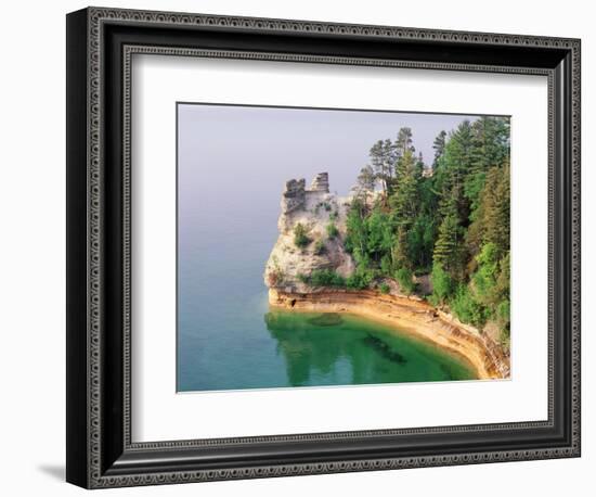 Pictured Rocks National Seashore on Lake Superior, Miner's Castle, Michigan, USA-Adam Jones-Framed Photographic Print