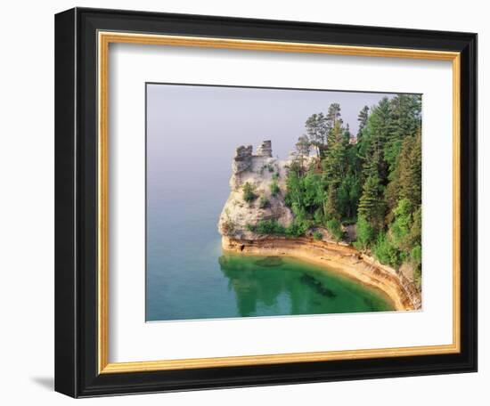 Pictured Rocks National Seashore on Lake Superior, Miner's Castle, Michigan, USA-Adam Jones-Framed Photographic Print