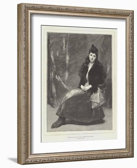 Pictures at the Paris Salon, Portrait De Ma Fille-Charles Emile Auguste Carolus-Duran-Framed Giclee Print