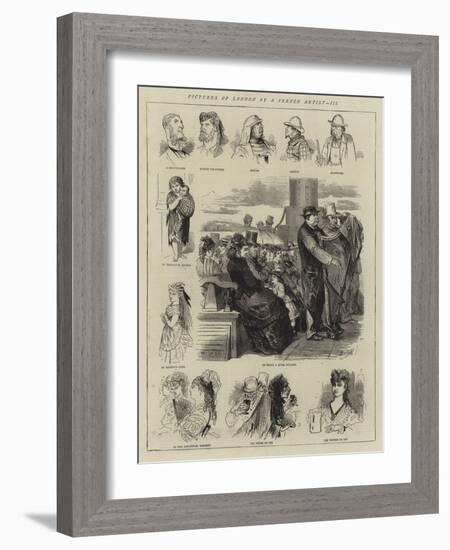 Pictures of London by a French Artist, III-null-Framed Giclee Print