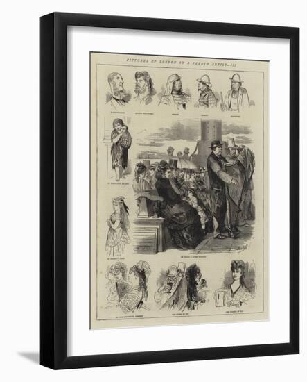 Pictures of London by a French Artist, III-null-Framed Giclee Print