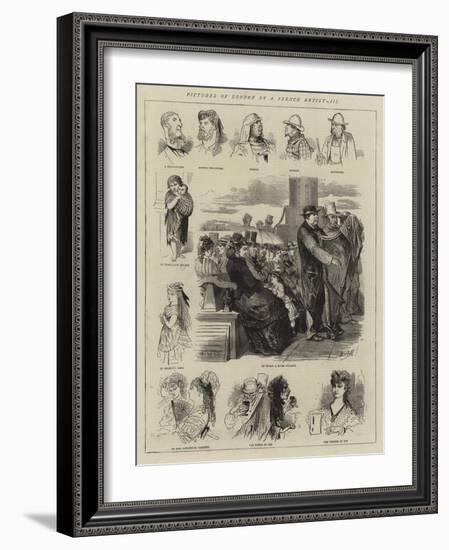Pictures of London by a French Artist, III-null-Framed Giclee Print