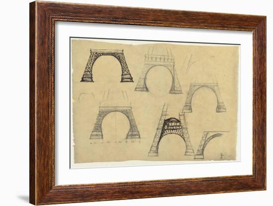 Pictures of the Decorative Arch of the Eiffel Tower-Alexandre-Gustave Eiffel-Framed Giclee Print