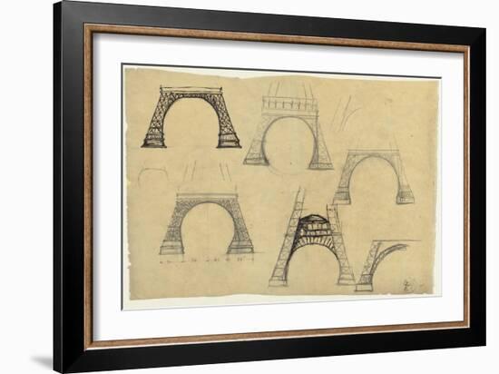 Pictures of the Decorative Arch of the Eiffel Tower-Alexandre-Gustave Eiffel-Framed Giclee Print