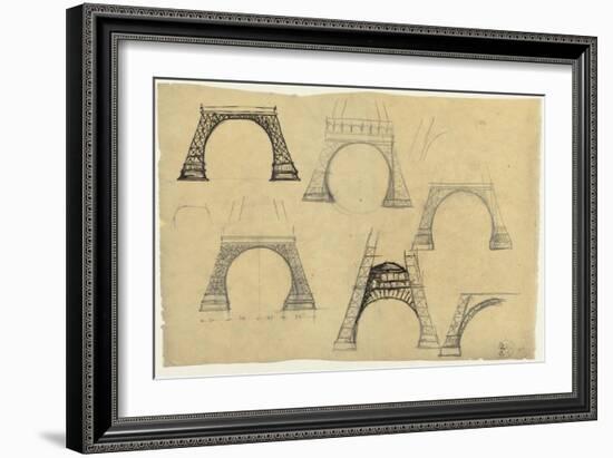 Pictures of the Decorative Arch of the Eiffel Tower-Alexandre-Gustave Eiffel-Framed Giclee Print