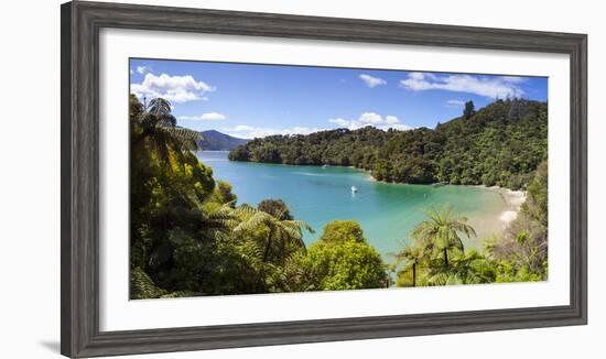 Picturesque Bay in Idyllic Kenepuru Sound, Marlborough Sounds, South Island, New Zealand-Doug Pearson-Framed Photographic Print