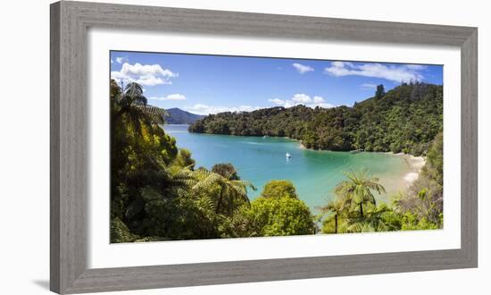 Picturesque Bay in Idyllic Kenepuru Sound, Marlborough Sounds, South Island, New Zealand-Doug Pearson-Framed Photographic Print