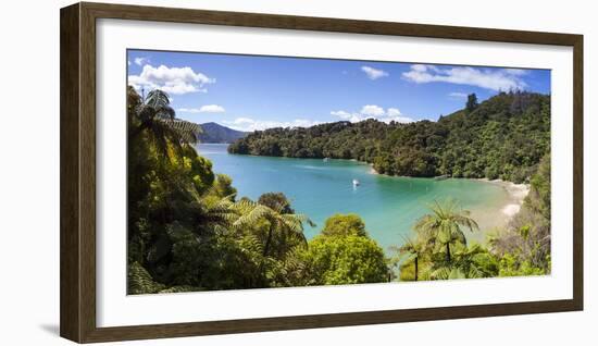 Picturesque Bay in Idyllic Kenepuru Sound, Marlborough Sounds, South Island, New Zealand-Doug Pearson-Framed Photographic Print