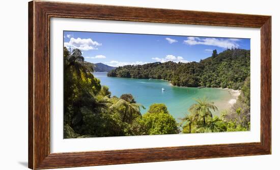 Picturesque Bay in Idyllic Kenepuru Sound, Marlborough Sounds, South Island, New Zealand-Doug Pearson-Framed Photographic Print