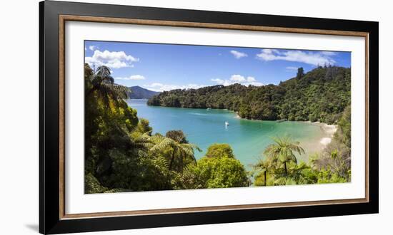 Picturesque Bay in Idyllic Kenepuru Sound, Marlborough Sounds, South Island, New Zealand-Doug Pearson-Framed Photographic Print