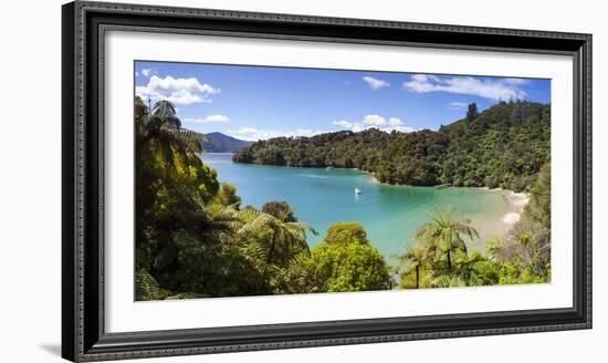 Picturesque Bay in Idyllic Kenepuru Sound, Marlborough Sounds, South Island, New Zealand-Doug Pearson-Framed Photographic Print