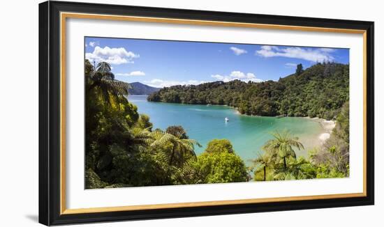 Picturesque Bay in Idyllic Kenepuru Sound, Marlborough Sounds, South Island, New Zealand-Doug Pearson-Framed Photographic Print