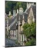 Picturesque Cottages in the Beautiful Cotswolds Village of Castle Combe, Wiltshire, England-Adam Burton-Mounted Photographic Print