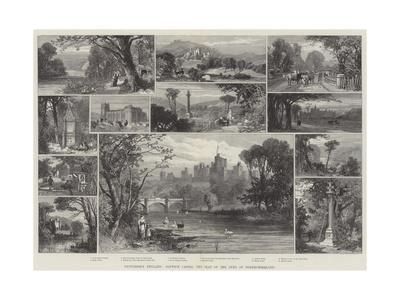 Picturesque England Alnwick Castle The Seat Of The Duke Of Northumberland Giclee Print By James Burrell Smith Art Com