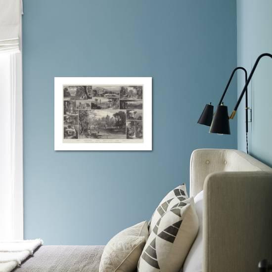 Picturesque England Alnwick Castle The Seat Of The Duke Of Northumberland Giclee Print By James Burrell Smith Art Com