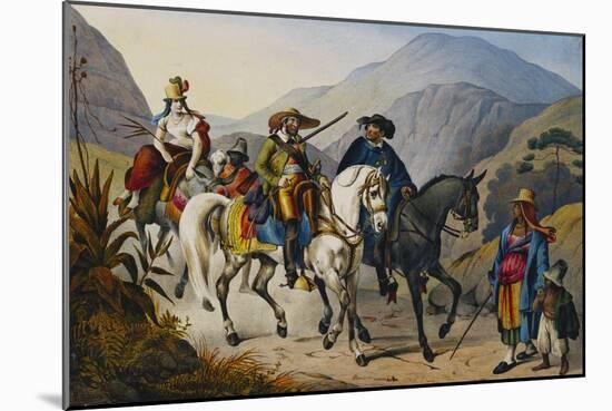 Picturesque Journey in Brazil, 19th Century-Johann Moritz Rugendas-Mounted Giclee Print