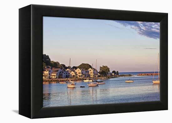 Picturesque View of the Harbor on Mackinac Island, Michigan, USA-Joe Restuccia III-Framed Premier Image Canvas