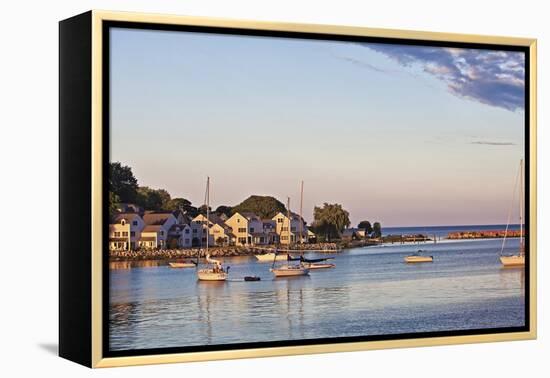 Picturesque View of the Harbor on Mackinac Island, Michigan, USA-Joe Restuccia III-Framed Premier Image Canvas